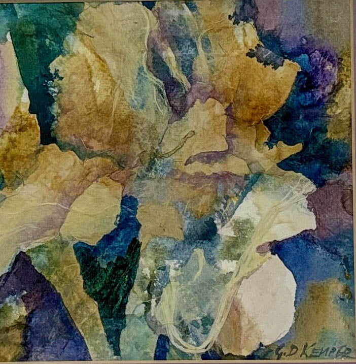 Abstract Iris Blossoms