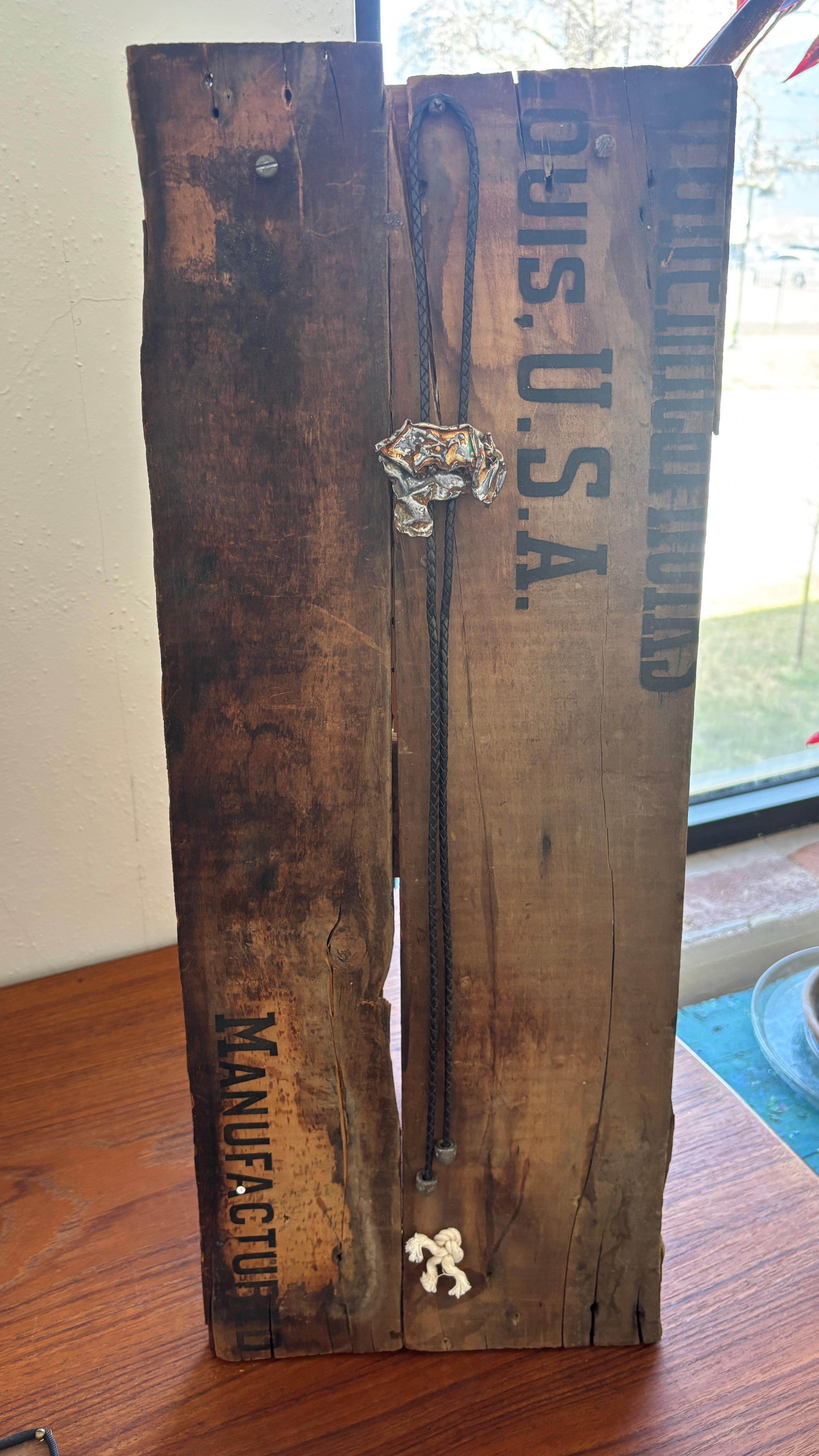 Bolo Tie Conceived as Wearable Sculpture #12