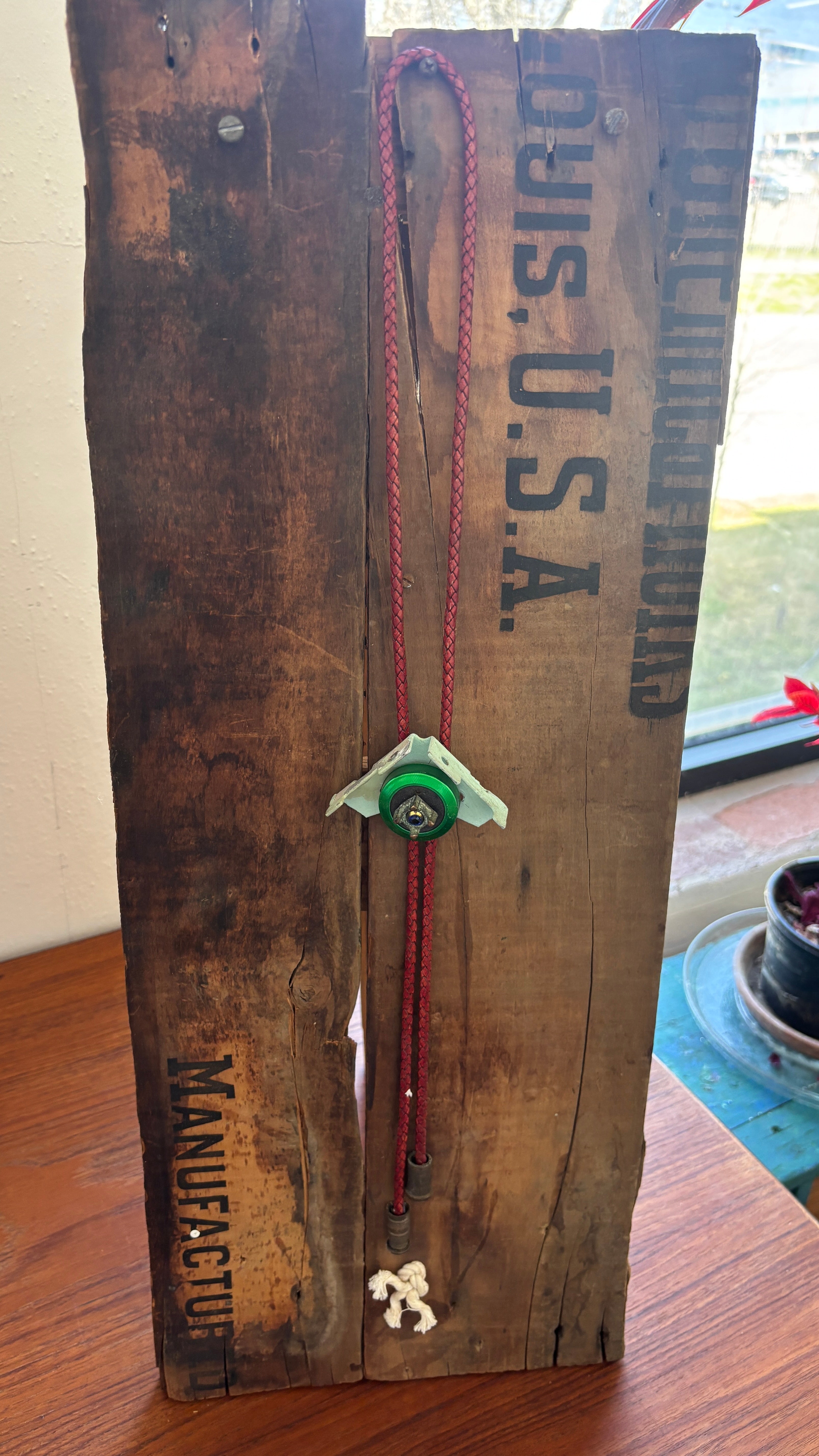 Bolo Tie Conceived as Wearable Sculpture #13