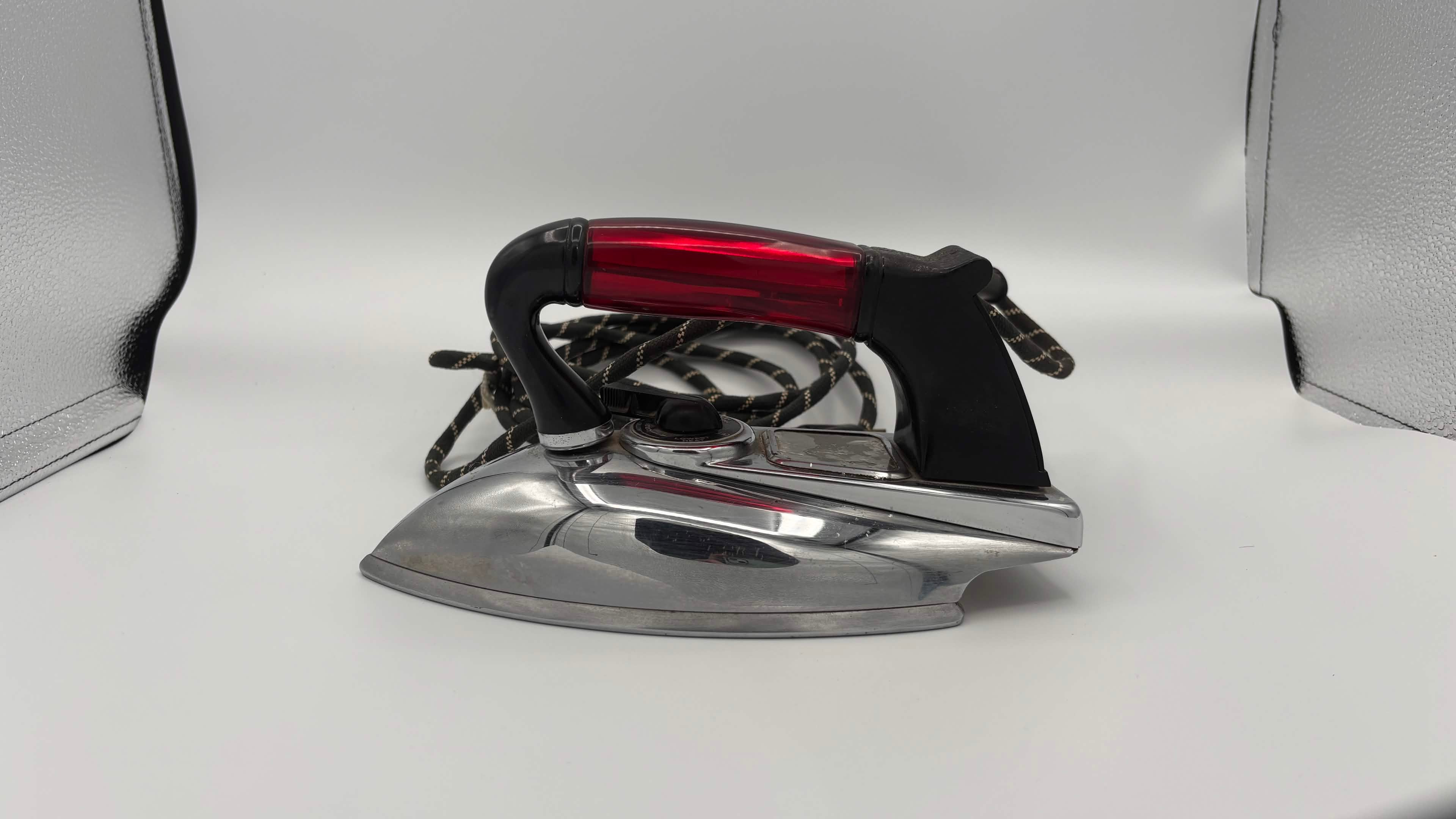 Chrome Mid-Century Clothes Iron