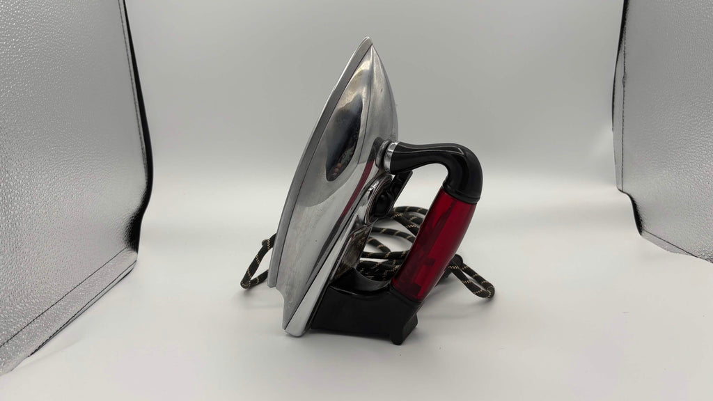 Chrome Mid-Century Clothes Iron