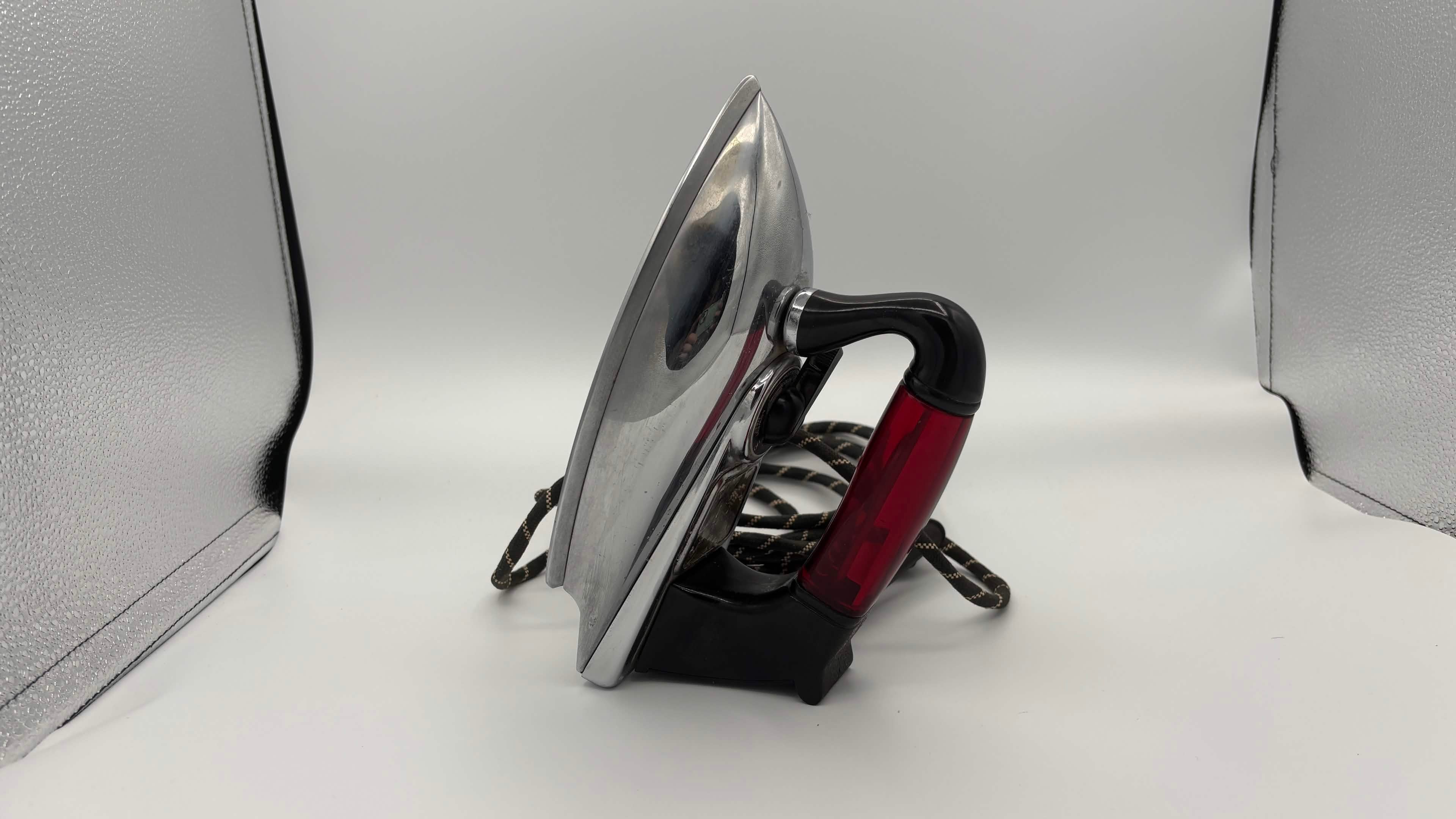 Chrome Mid-Century Clothes Iron