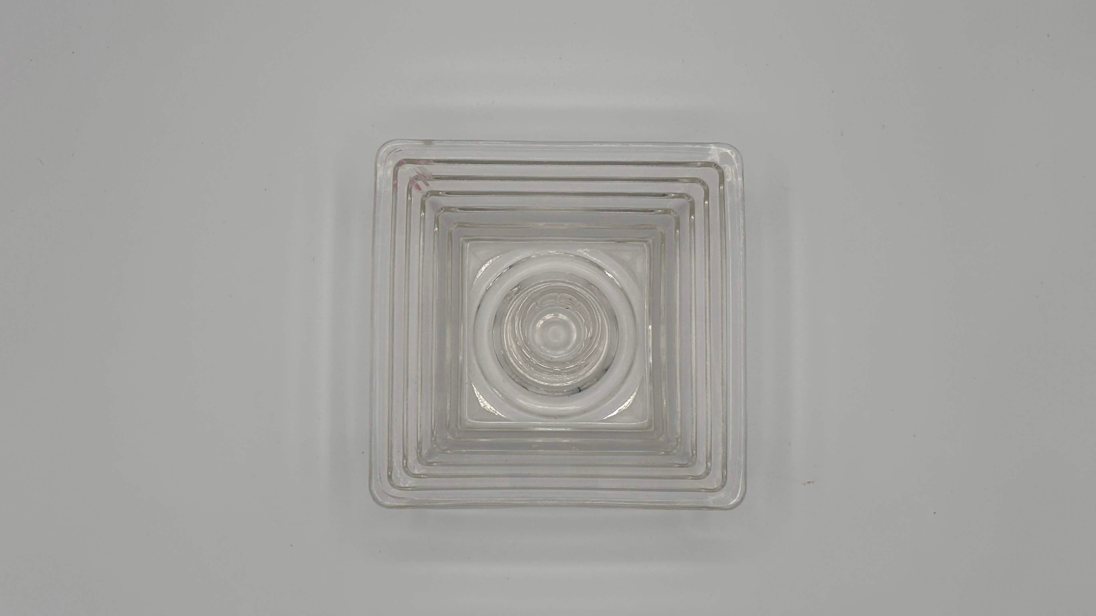 Stepped Pressed Glass Ashtray/Trinket Bowl