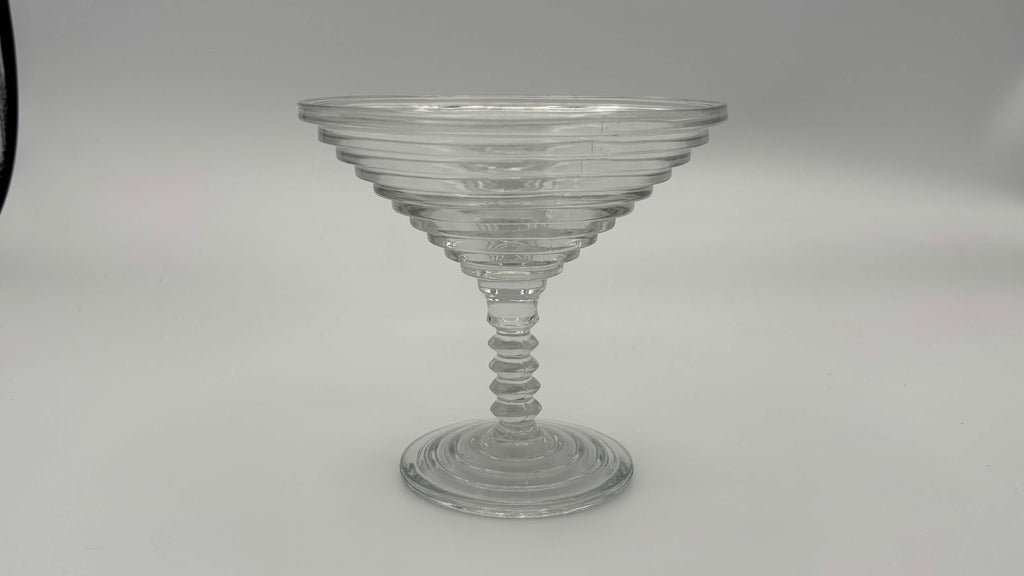 Clear Glass Pedestal Compote Dish