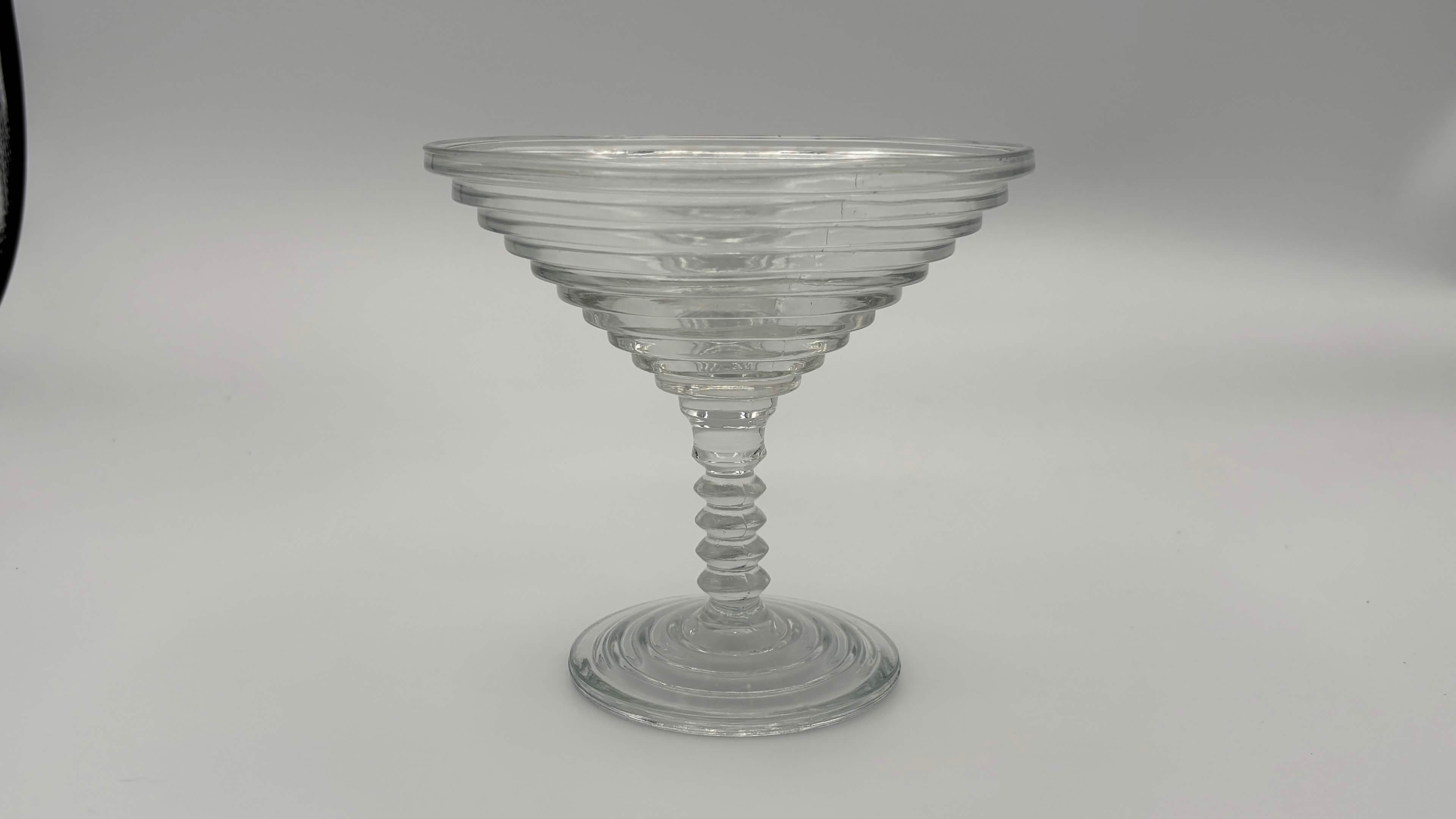 Clear Glass Pedestal Compote Dish