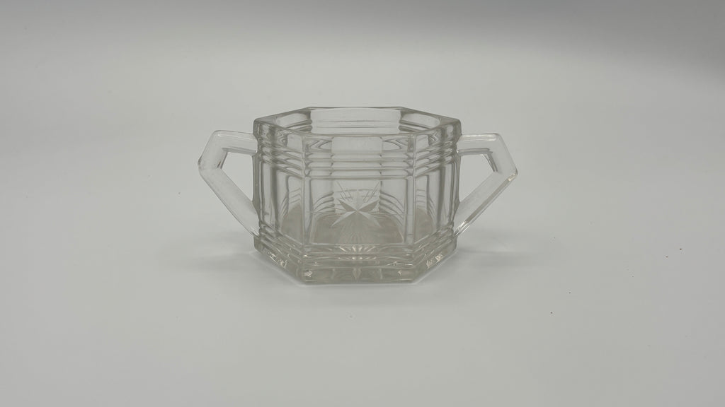 Etched Star Sugar Bowl