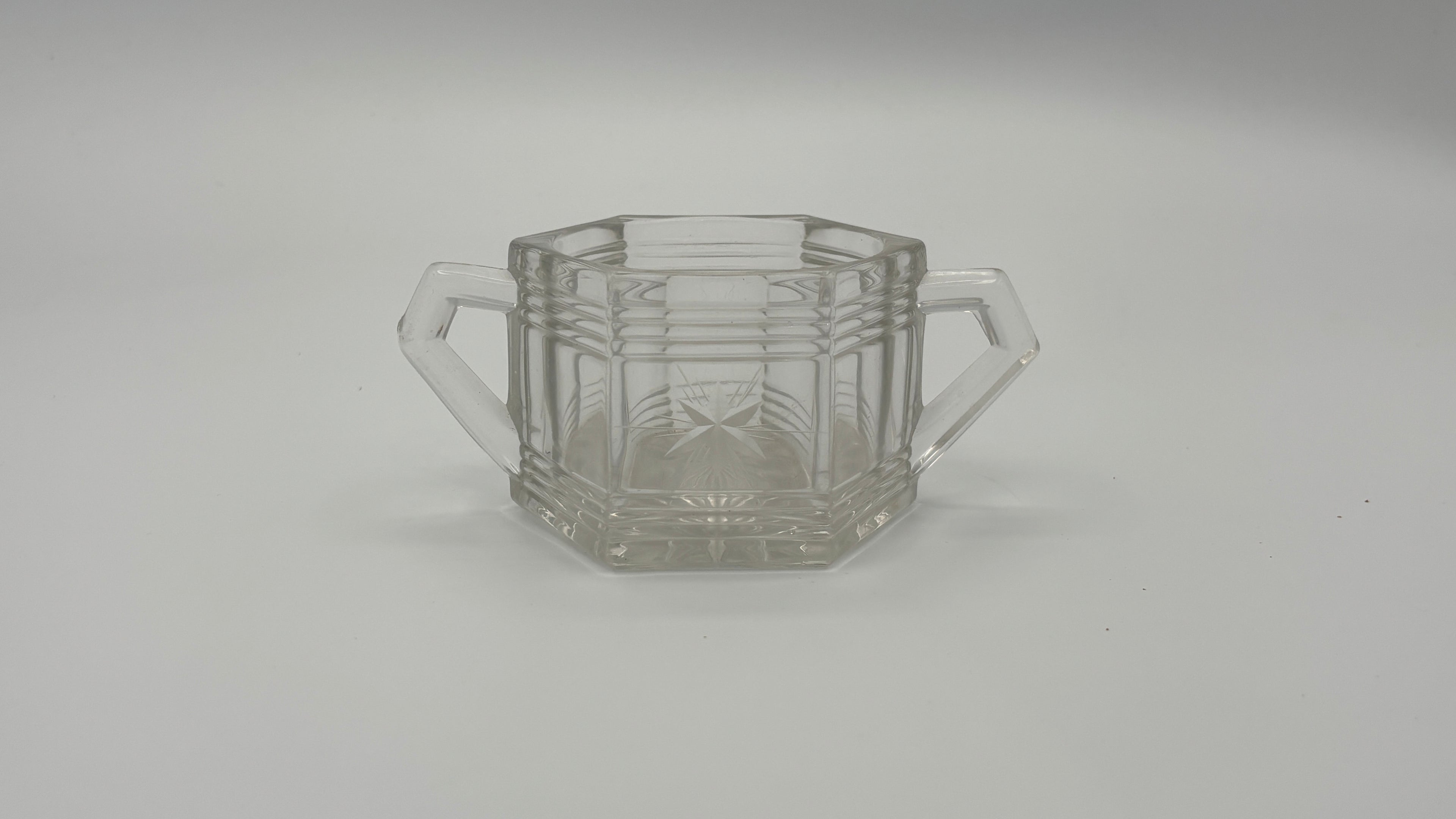 Etched Star Sugar Bowl