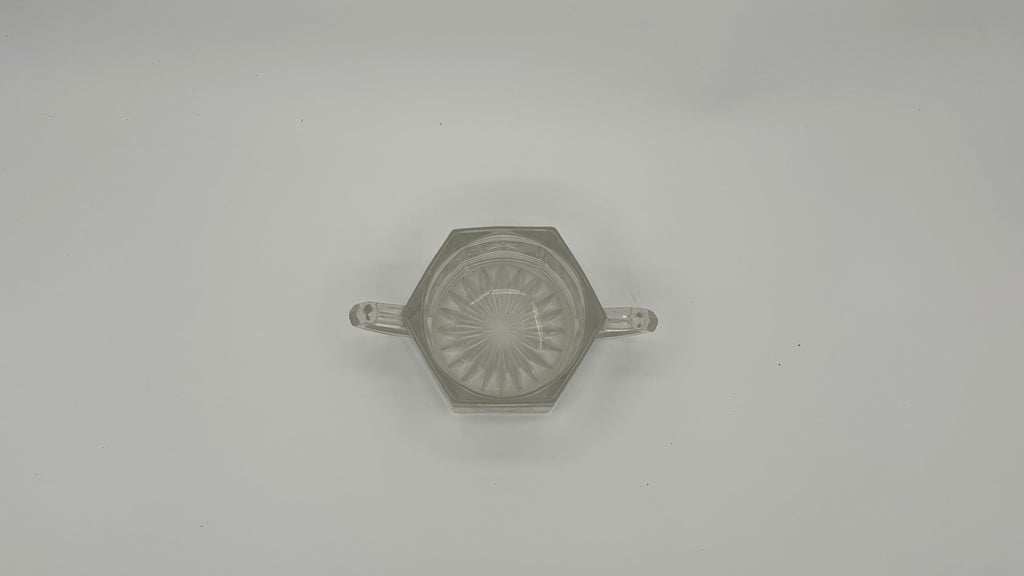 Etched Star Sugar Bowl